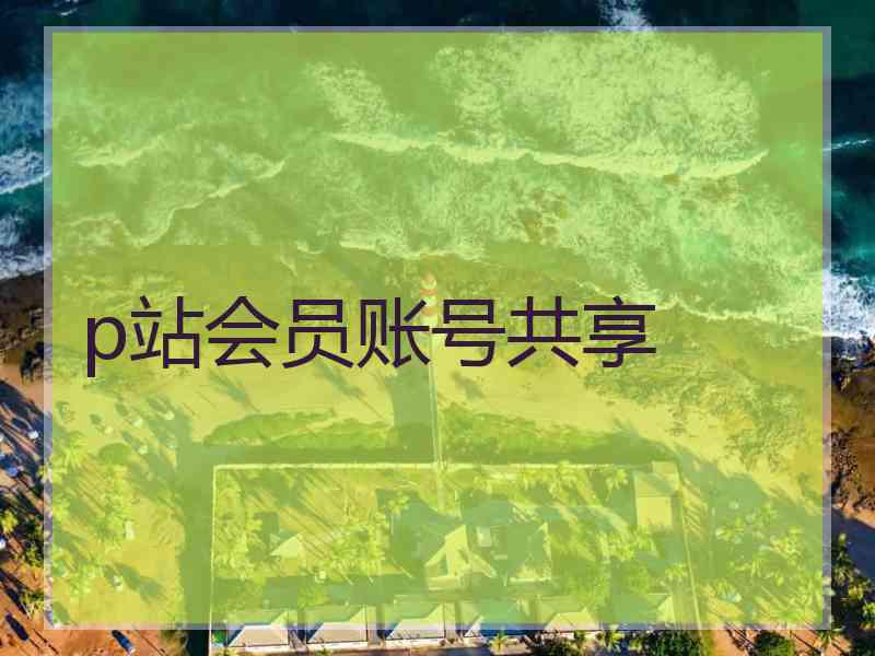 p站会员账号共享