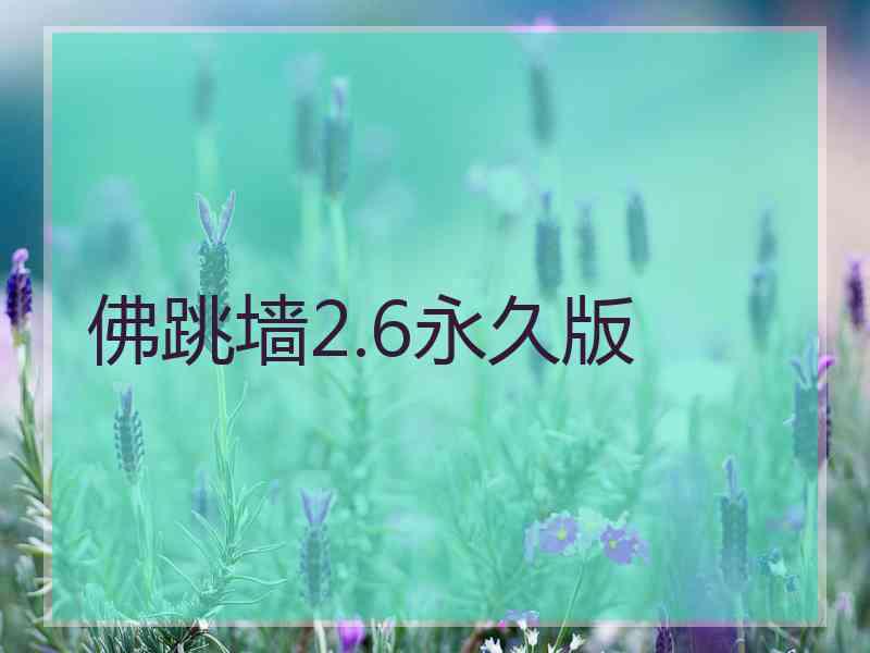 佛跳墙2.6永久版