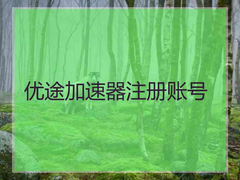 优途加速器注册账号