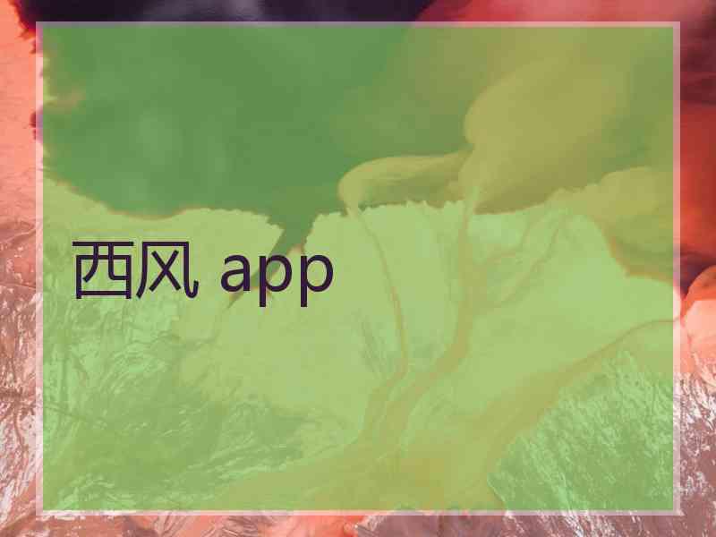 西风 app