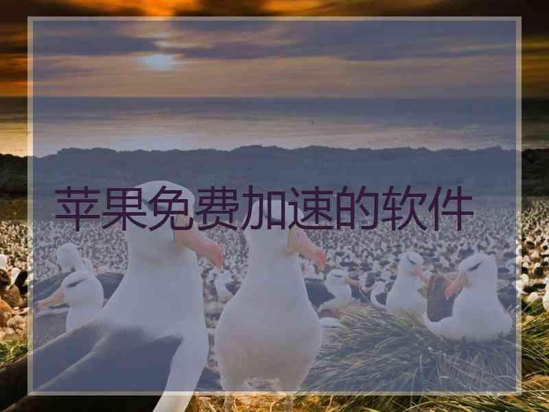 苹果免费加速的软件