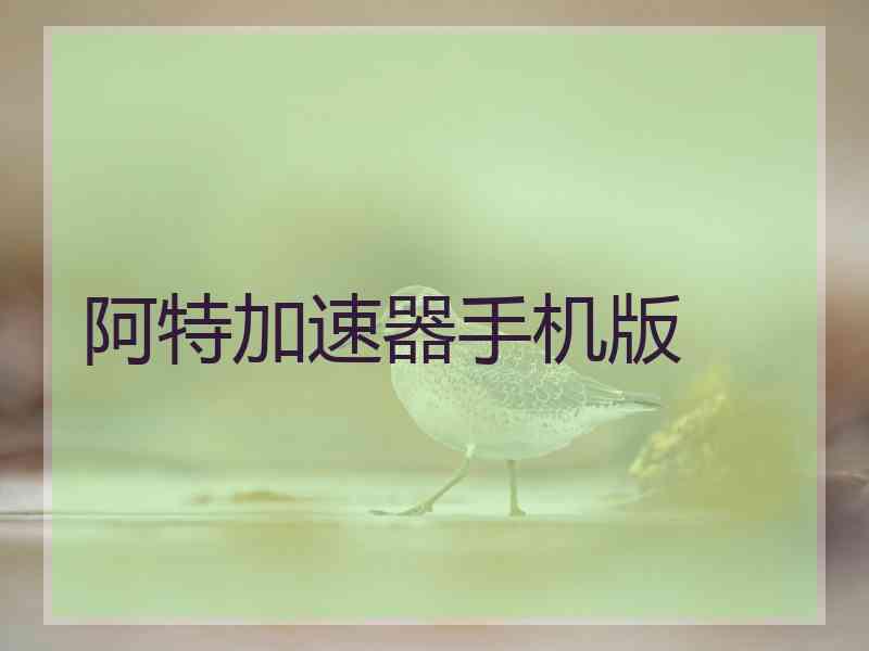 阿特加速器手机版