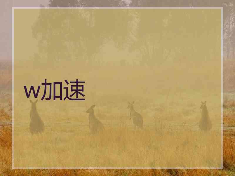 w加速
