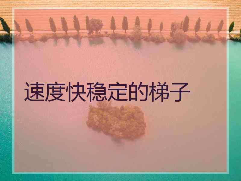 速度快稳定的梯子