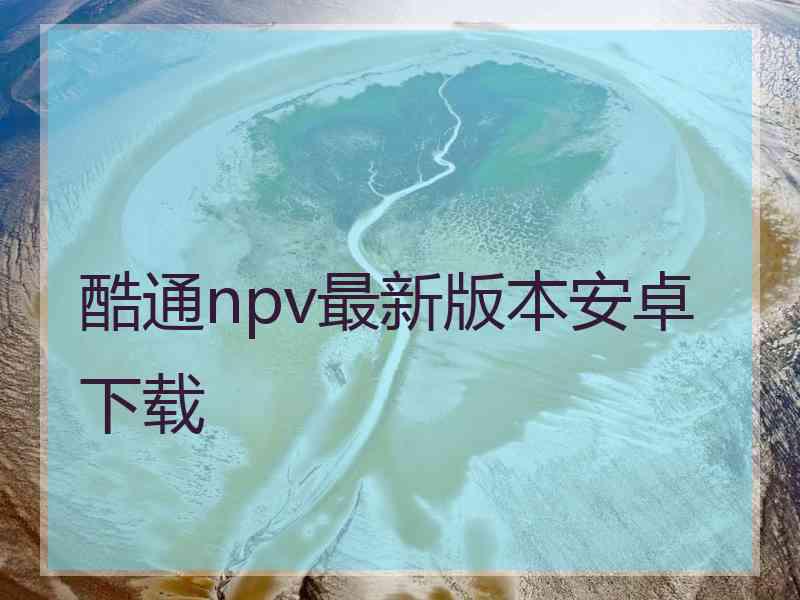 酷通npv最新版本安卓下载