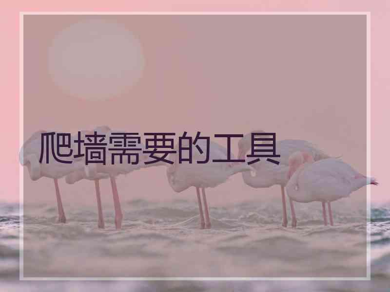 爬墙需要的工具