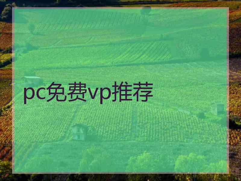 pc免费vp推荐