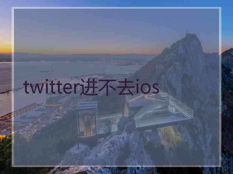 twitter进不去ios