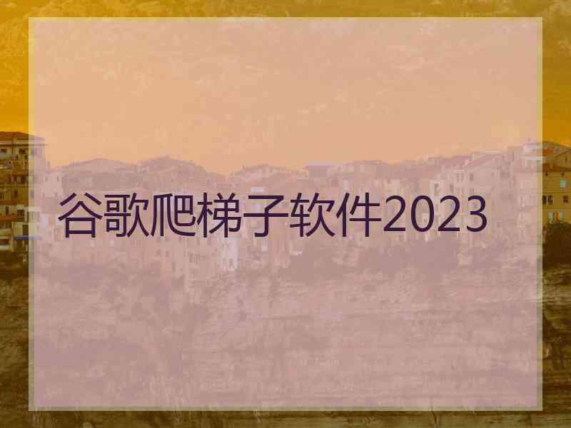 谷歌爬梯子软件2023