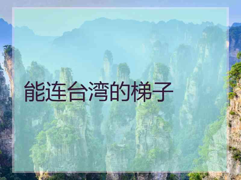 能连台湾的梯子
