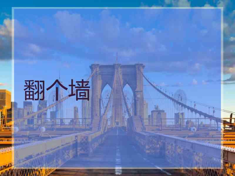 翻个墙