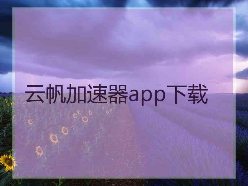 云帆加速器app下载