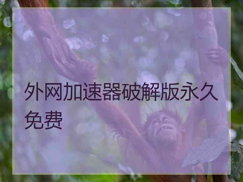 外网加速器破解版永久免费