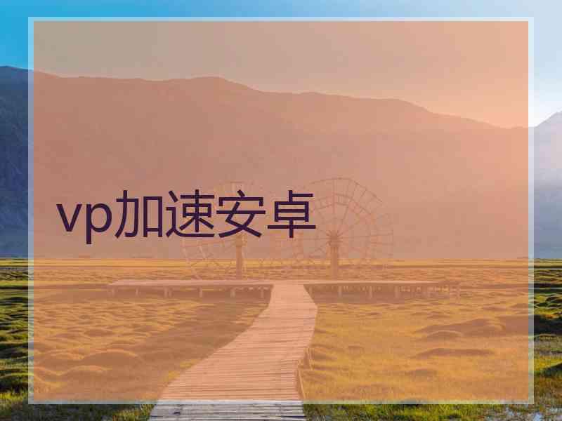 vp加速安卓