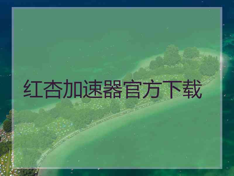 红杏加速器官方下载