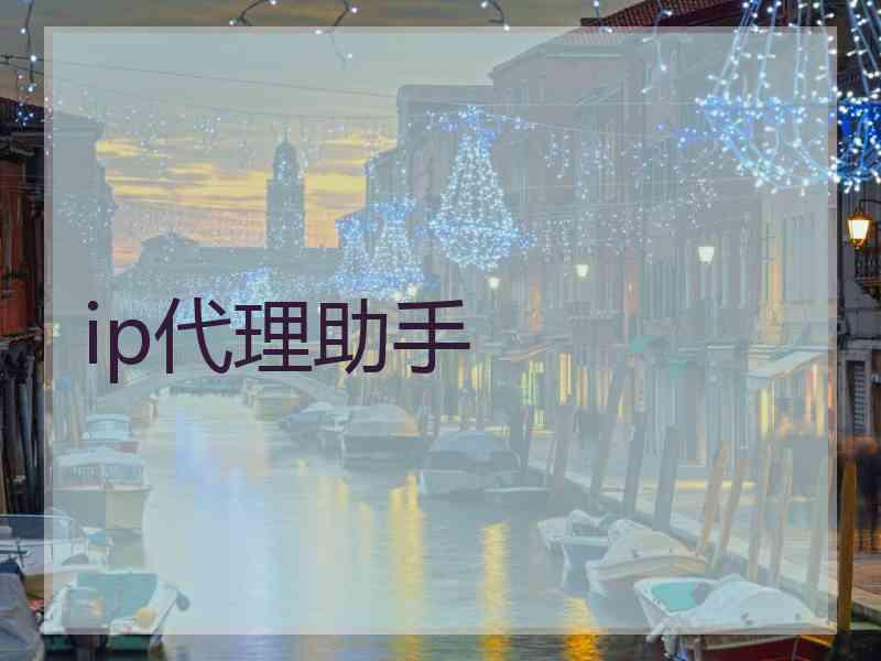 ip代理助手