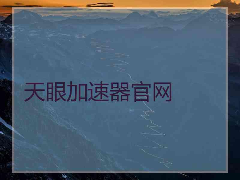 天眼加速器官网