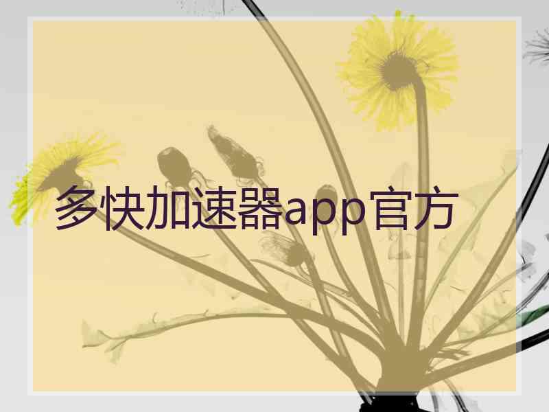 多快加速器app官方