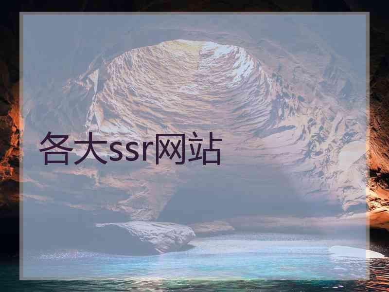 各大ssr网站