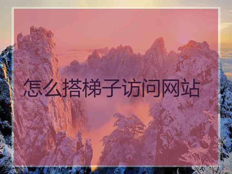 怎么搭梯子访问网站