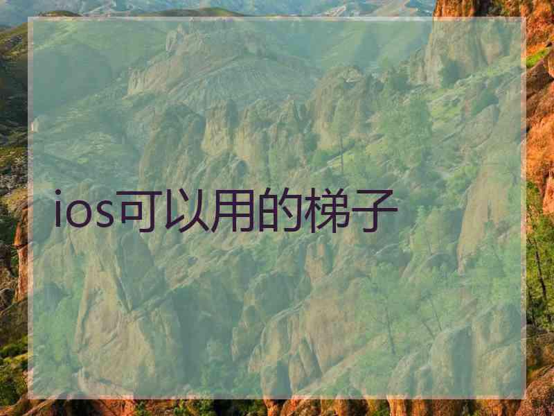 ios可以用的梯子