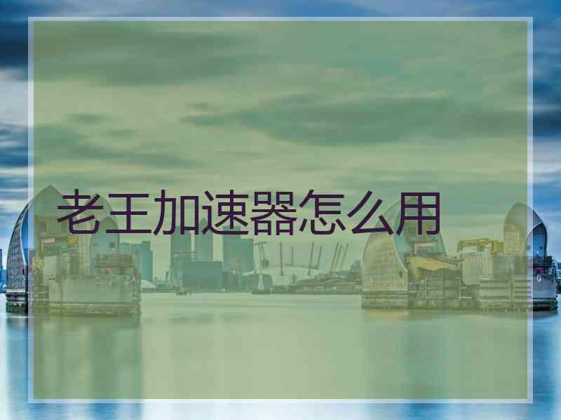 老王加速器怎么用