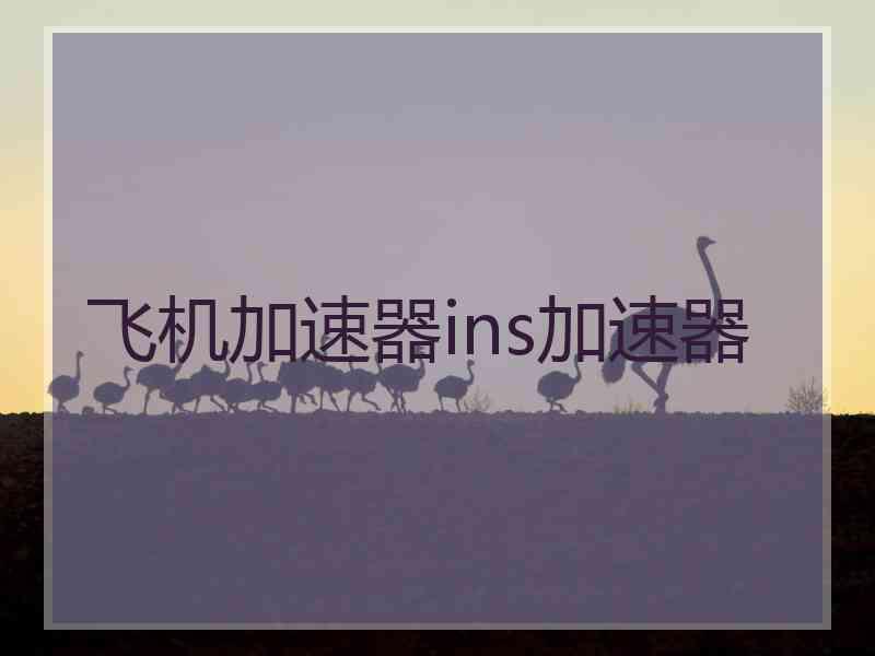 飞机加速器ins加速器