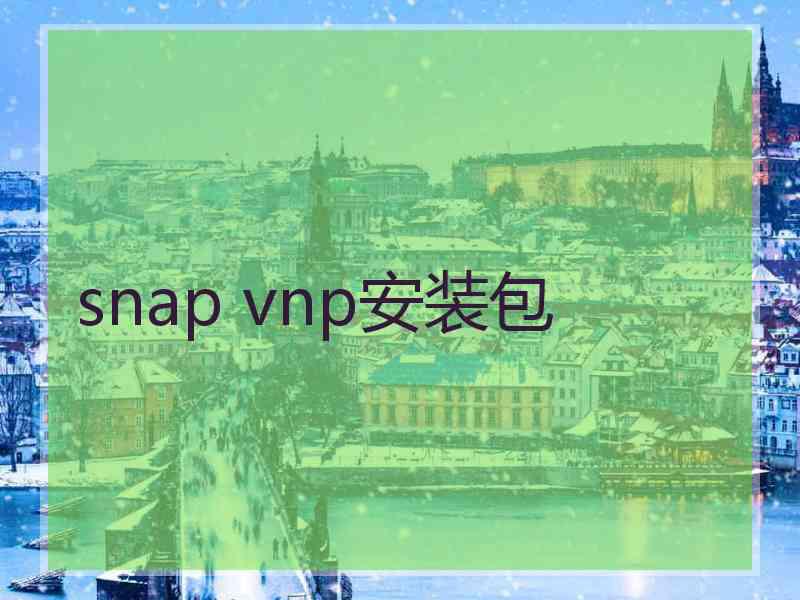 snap vnp安装包