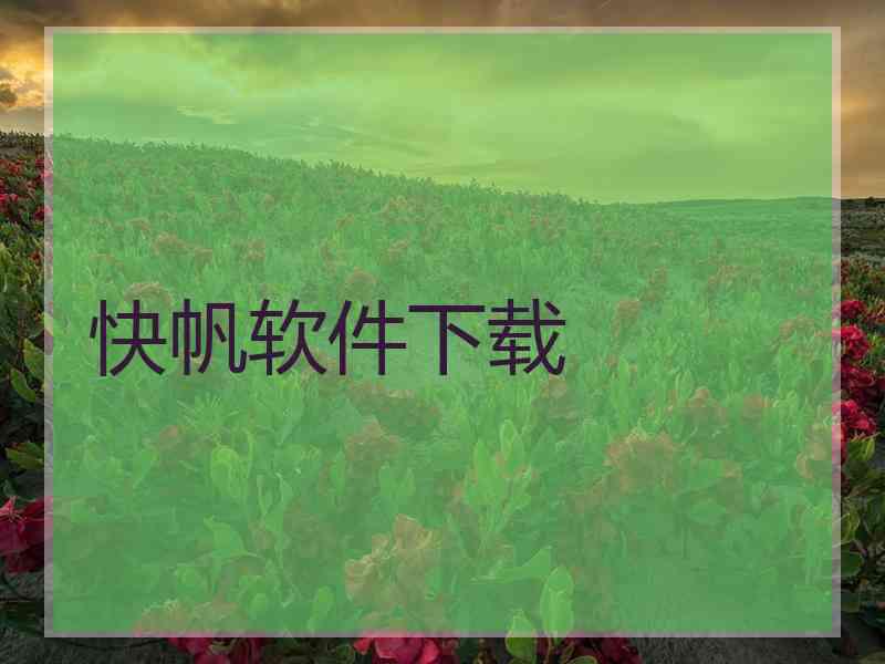 快帆软件下载