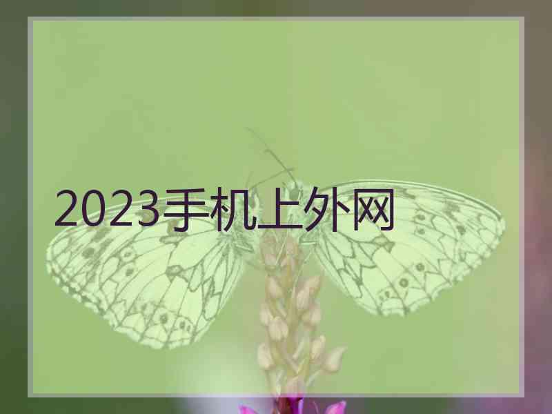 2023手机上外网