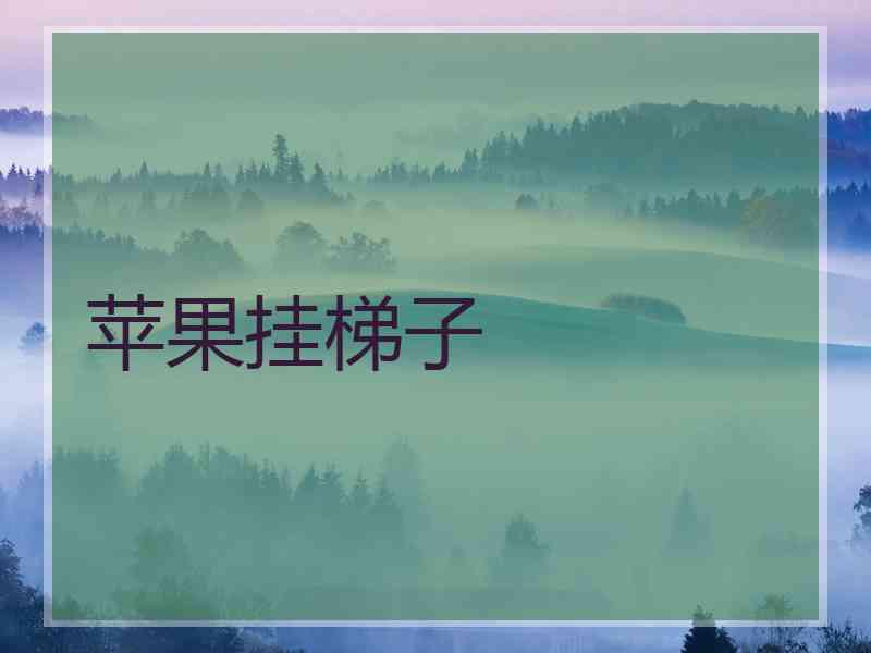 苹果挂梯子