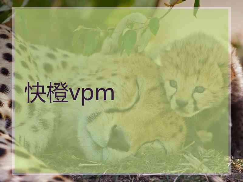 快橙vpm