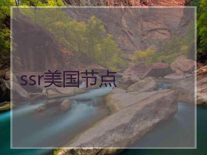 ssr美国节点