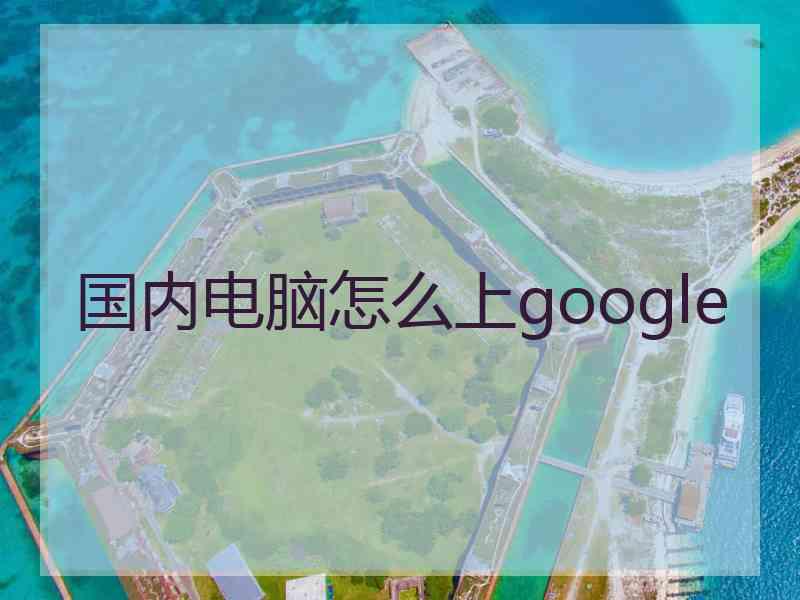 国内电脑怎么上google