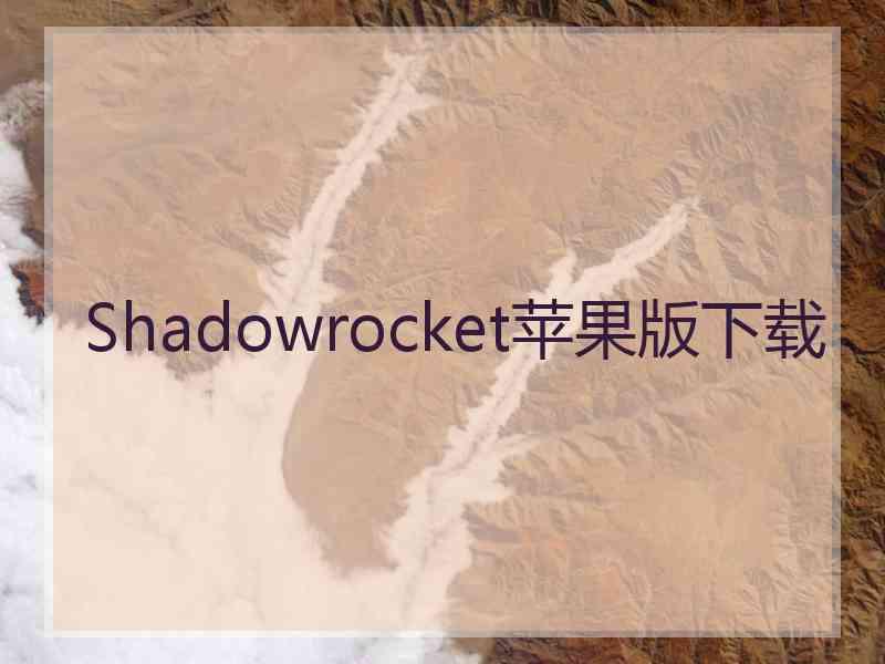 Shadowrocket苹果版下载