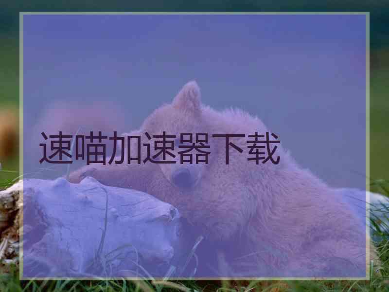 速喵加速器下载