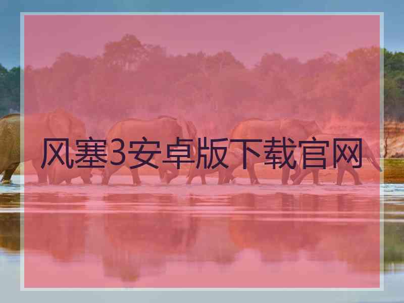 风塞3安卓版下载官网
