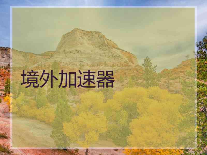 境外加速器