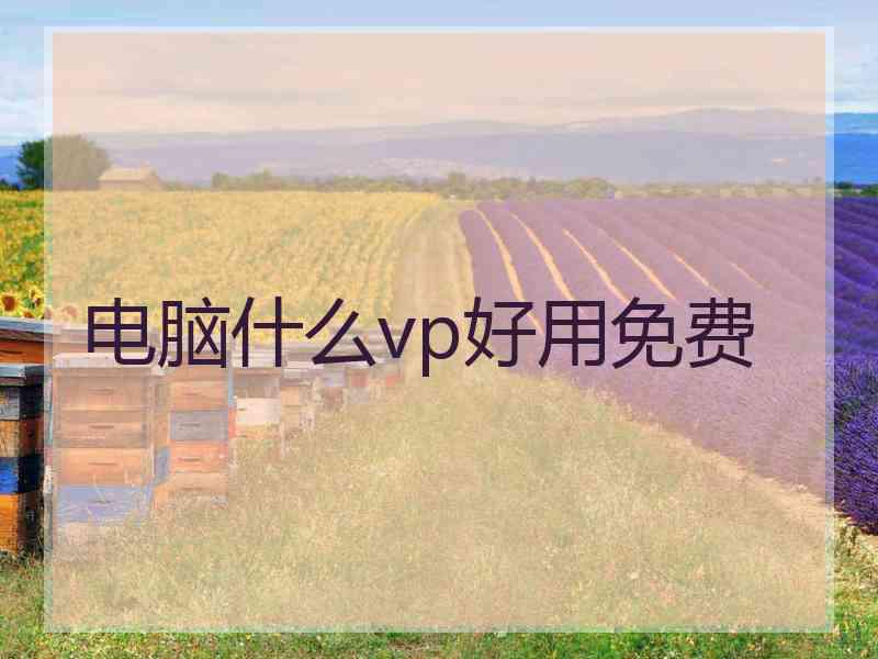 电脑什么vp好用免费