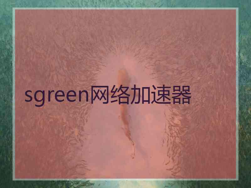 sgreen网络加速器