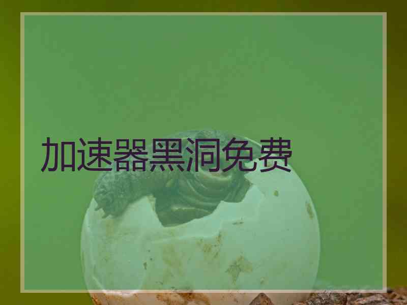 加速器黑洞免费