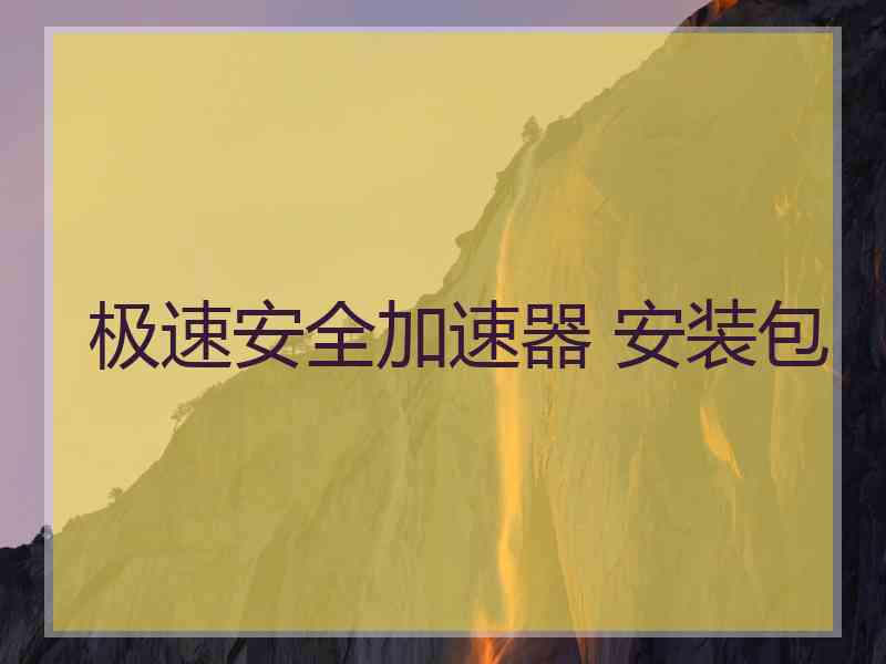 极速安全加速器 安装包