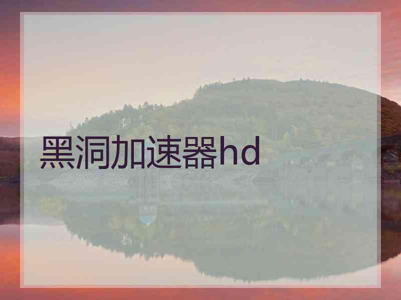 黑洞加速器hd