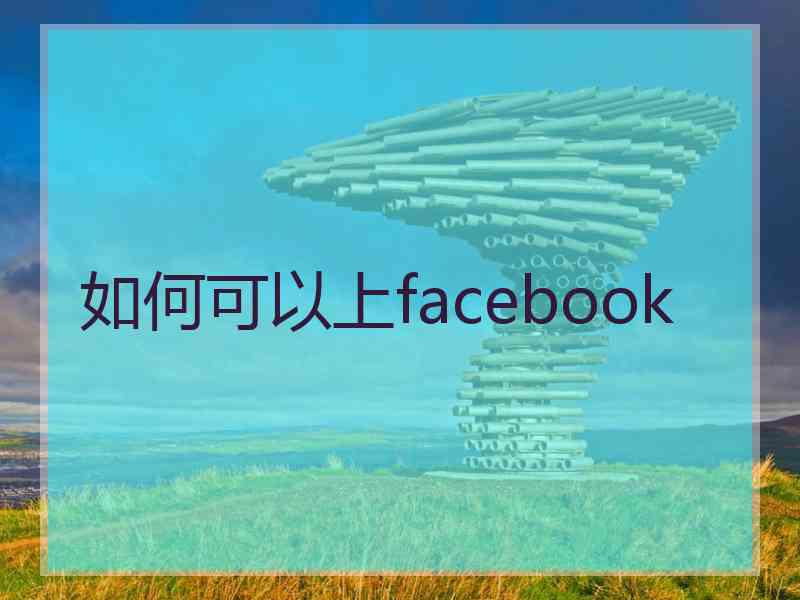如何可以上facebook
