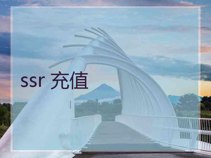 ssr 充值
