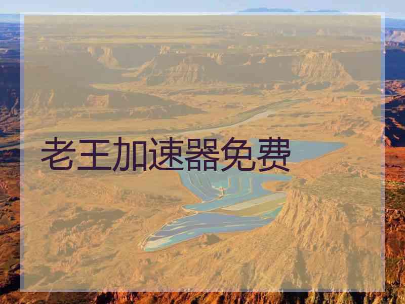 老王加速器免费