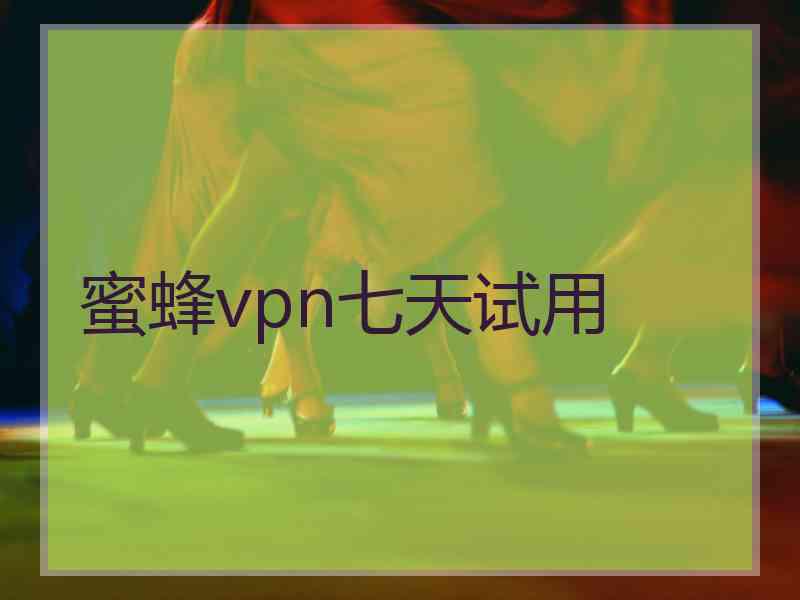 蜜蜂vpn七天试用