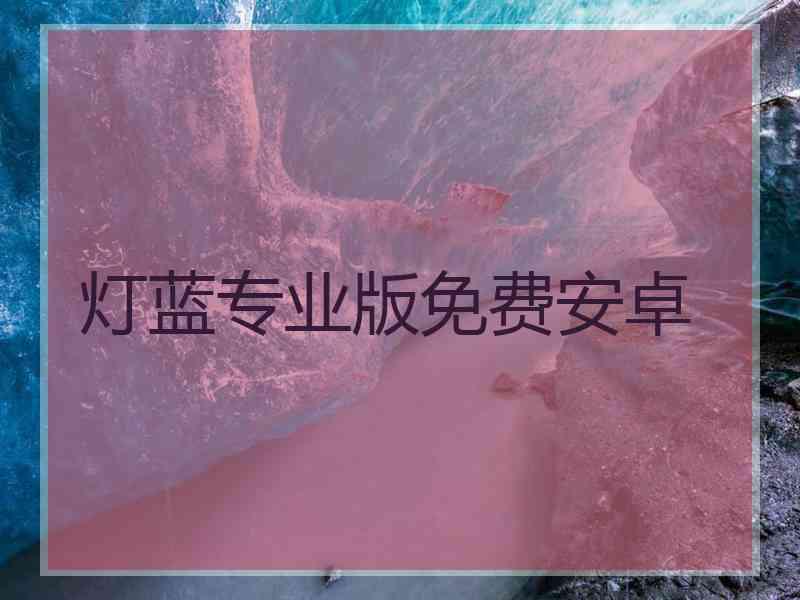 灯蓝专业版免费安卓
