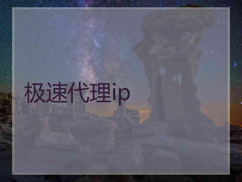 极速代理ip