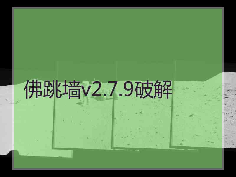 佛跳墙v2.7.9破解